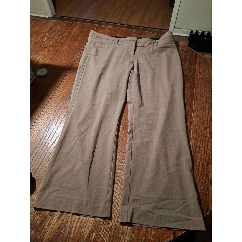 Maurices Women's Size 17-18 XS Brown Pants Wide Comfort Waist Belt Loops